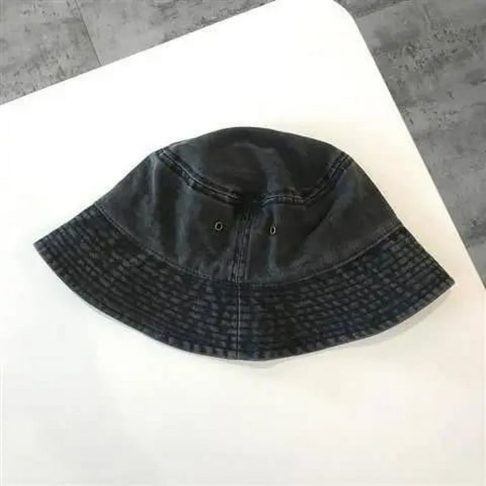 NWOT Panama Denim Bucket Hats in Washed Black